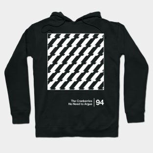 No Need To Argue - Minimalist Graphic Design Hoodie